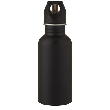Бутылка спортивная Lexi, цвет сплошной черный - 10069590- Фото №2