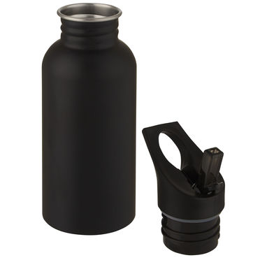 Бутылка спортивная Lexi, цвет сплошной черный - 10069590- Фото №3