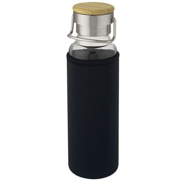 Бутылка спортивная Thor, цвет сплошной черный - 10069690- Фото №5