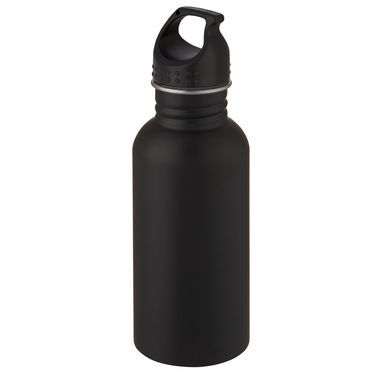 Пляшка спортивна Lucа, колір суцільний чорний - 10069990- Фото №1