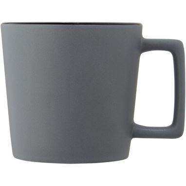 Кружка Cali, цвет сплошной черный, matted grey - 10090090- Фото №3