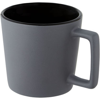 Кружка Cali, цвет сплошной черный, matted grey - 10090090- Фото №5
