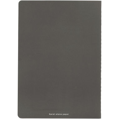 Комплект із двох блокнотів Karst A5, колір сланцево-сірий - 10779282- Фото №3