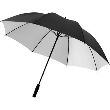 Зонт-тростина Yfke 30 дюймів, колір суцільний чорний, срібло - 10904284- Фото №1