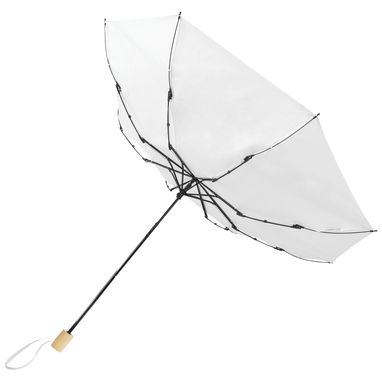 Зонт складаний Birgit 21 дюйм, колір білий - 10914501- Фото №3