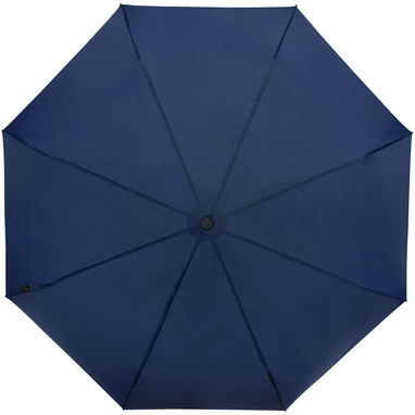Зонт складаний Birgit 21 дюйм, колір темно-синій - 10914555- Фото №2