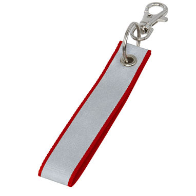 Тримач для ключів світловідбивний Holger, колір червоний - 12201121- Фото №1