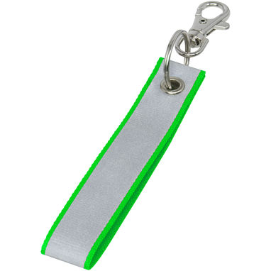 Тримач для ключів світловідбивний Holger, колір неоново-зелений - 12201163- Фото №1