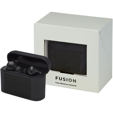 Наушники TWS Fusion, цвет сплошной черный - 12415390- Фото №5