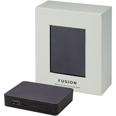 Зарядное устройство Fusion, цвет сплошной черный - 12417090- Фото №5