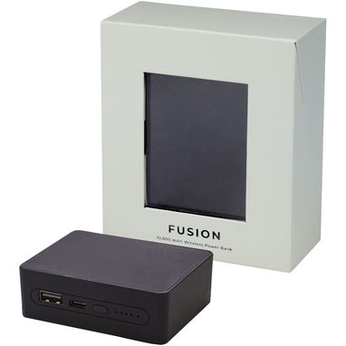 Зарядное устройство Fusion, цвет сплошной черный - 12417190- Фото №5
