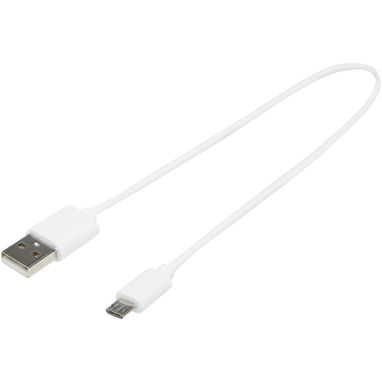Кабель USB-A – Micro-USB TPE 2A, цвет белый - 12422801- Фото №1
