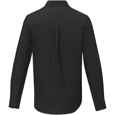 Рубашка мужская с длинными рукавами Pollux, цвет сплошной черный  размер XS - 38178900- Фото №3