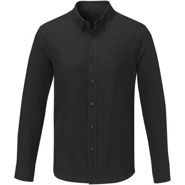 Рубашка мужская с длинными рукавами Pollux, цвет сплошной черный  размер XXL - 38178905- Фото №2