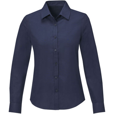 Рубашка женская с длинными рукавами Pollux, цвет темно-синий  размер XS - 38179550- Фото №2