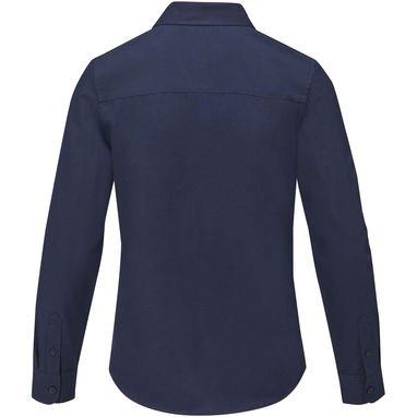 Рубашка женская с длинными рукавами Pollux, цвет темно-синий  размер L - 38179553- Фото №3