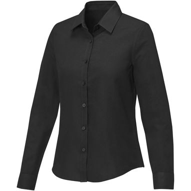 Рубашка женская с длинными рукавами Pollux, цвет сплошной черный  размер XS - 38179900- Фото №1
