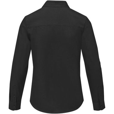 Рубашка женская с длинными рукавами Pollux, цвет сплошной черный  размер XS - 38179900- Фото №3