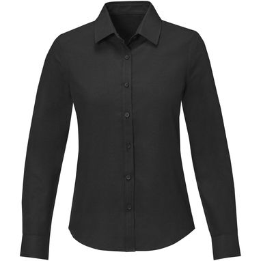 Рубашка женская с длинными рукавами Pollux, цвет сплошной черный  размер L - 38179903- Фото №2
