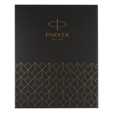 Подарочная коробка с двумя ручками Parker, цвет антрацит - 42000984- Фото №3