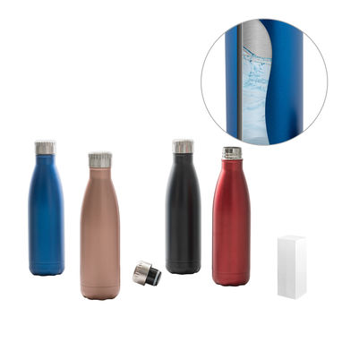 SHOW SATIN. Пляшка з нержавіючої сталі 510мл, колір синій - 94771-104- Фото №4