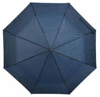 Ветроустойчивый складной зонт-автомат PLOPP, цвет тёмно-синий - 56-0101260- Фото №1