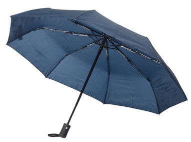 Ветроустойчивый складной зонт-автомат PLOPP, цвет тёмно-синий - 56-0101260- Фото №2
