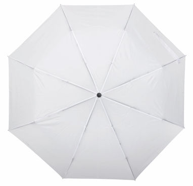 Ветроустойчивый складной зонт-автомат PLOPP, цвет белый - 56-0101262- Фото №1