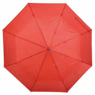 Ветроустойчивый складной зонт-автомат PLOPP, цвет красный - 56-0101263- Фото №1