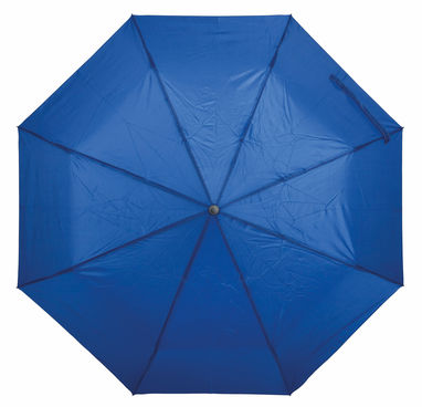 Ветроустойчивый складной зонт-автомат PLOPP, цвет синий - 56-0101264- Фото №1
