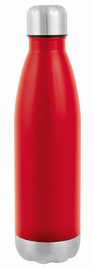Вакуумна пляшка з подвійними стінками GOLDEN TASTE, колір червоний, срібний - 56-0304434- Фото №1