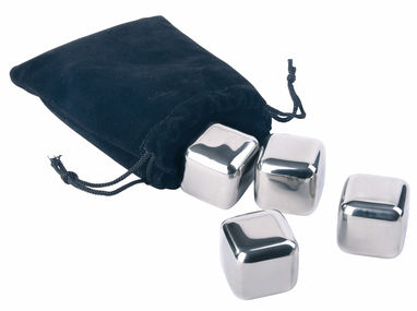 Набір кубиків COOLING CUBES, колір срібний, чорний - 56-0304435- Фото №1