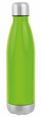 Вакуумна пляшка з подвійними стінками GOLDEN TASTE, колір зелений, срібний - 56-0304437- Фото №1