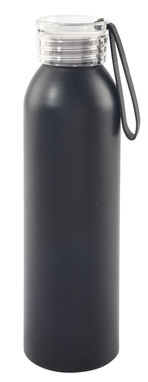 Алюминиевая питьевая бутылка LOOPED, цвет чёрный - 56-0304481- Фото №1