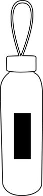Стеклянная бутылка для питья TAKE SMART, цвет антрацит - 56-0304491- Фото №2