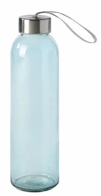 Скляна пляшка для пиття TAKE SMART, колір синій - 56-0304492- Фото №1