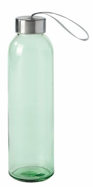 Стеклянная бутылка для питья TAKE SMART, цвет зелёный - 56-0304494- Фото №1