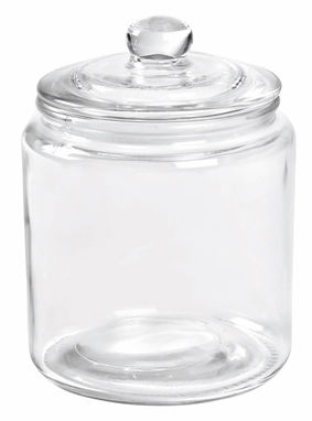 Стеклянная емкость для хранения продуктов COOKIE DEPOT, цвет прозрачный - 56-0304498- Фото №2