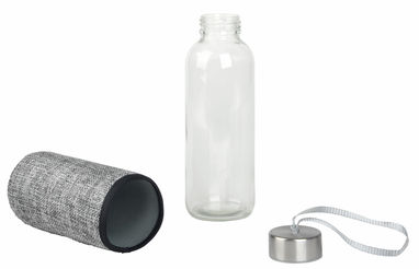 Стеклянная бутылка для питья TAKE JUTY, цвет серый - 56-0304511- Фото №1