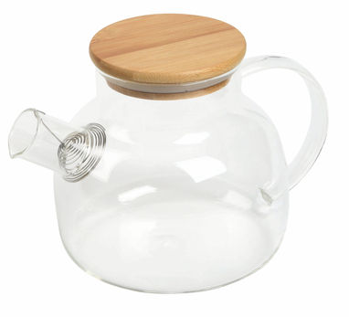 Скляний чайник для чаю MATCHA, колір коричневий, прозорий - 56-0306040- Фото №1