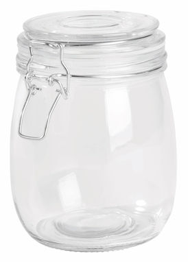 Стеклянная банка для хранения продуктов CLICKY, объем ок. 750 ml, цвет прозрачный - 56-0306047- Фото №1