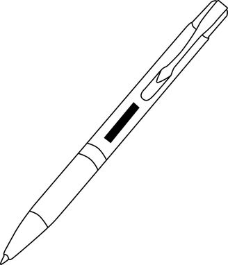 Шариковая ручка из алюминия TUCSON, цвет чёрный - 56-1102166- Фото №2