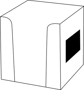 Мемо-куб NEVER FORGET, колір прозорий - 56-1103316- Фото №2