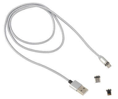 Зарядний кабель MAG POWER, колір срібний - 56-1107273- Фото №1