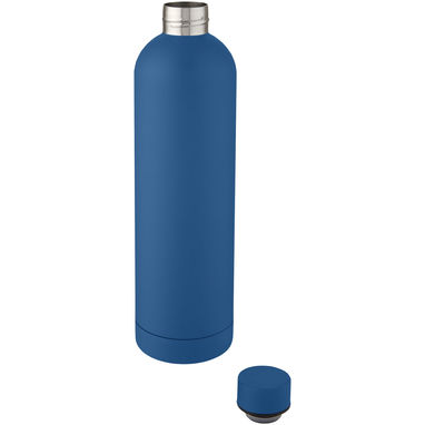 Spring Мідна спортивна пляшка об'ємом 1 л з вакуумною ізоляцією, колір синій - 10068552- Фото №3