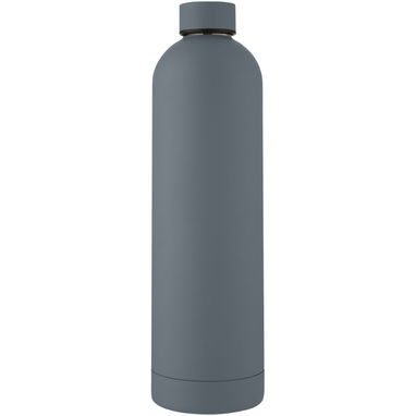 Spring Мідна спортивна пляшка об'ємом 1 л з вакуумною ізоляцією, колір темно-сірий - 10068583- Фото №2