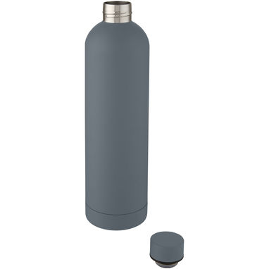 Spring Мідна спортивна пляшка об'ємом 1 л з вакуумною ізоляцією, колір темно-сірий - 10068583- Фото №3