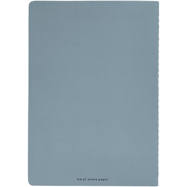 Комплект из двух блокнотов Karst® формата A5 с листами из каменной бумаги, цвет светло-синий - 10779250- Фото №3