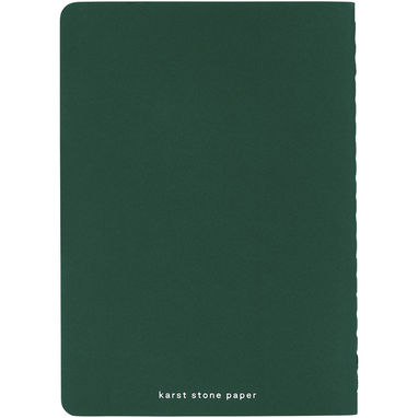 Карманная записная книжка-блокнот с мягкой обложкой Karst® формата A6, листы без линования, цвет темно-зеленый - 10779964- Фото №3