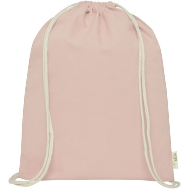Рюкзак на шнурках Orissa з органічної бавовни (стандарт GOTS), щільність 100 г/м², колір рожеве золото - 12049040- Фото №2